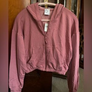 Offline by Aerie OTT cropped full zip sweatshirt